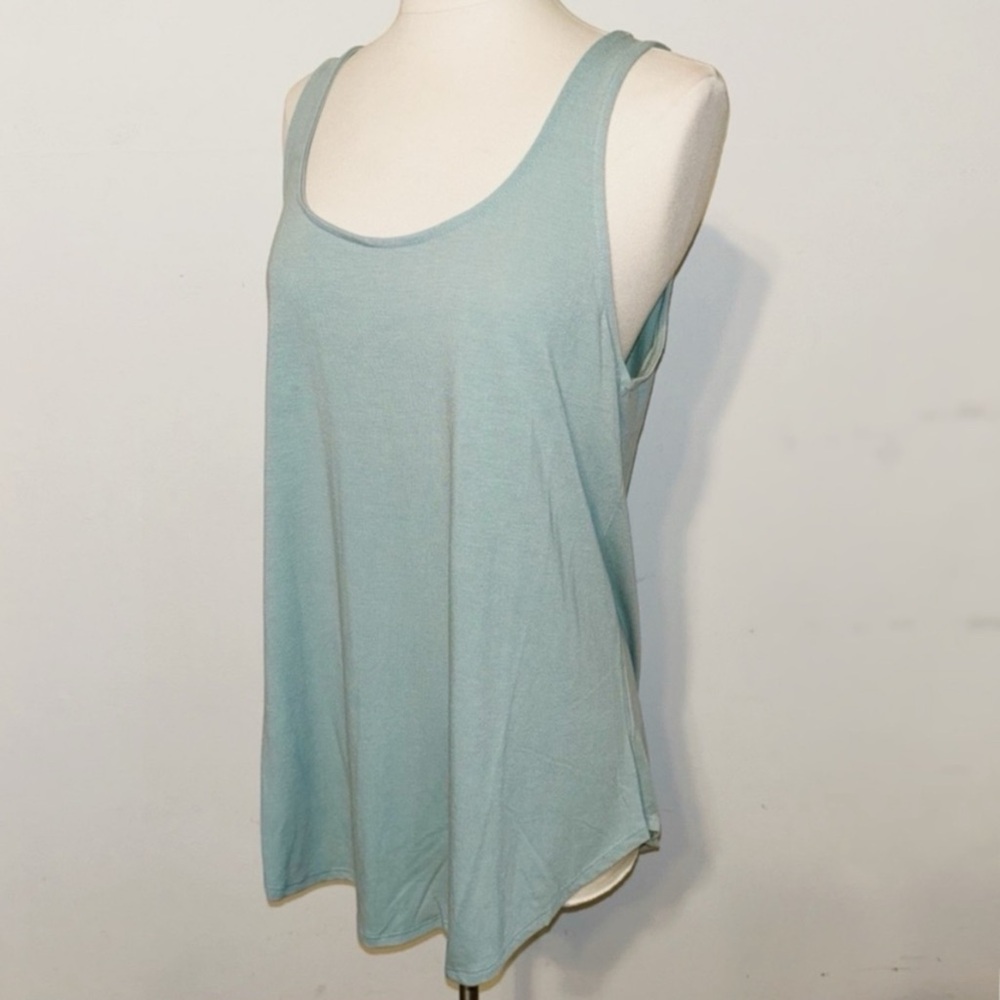 Zenana Boutique Swing Tank Top, Seafoam/ Teal NEW Large